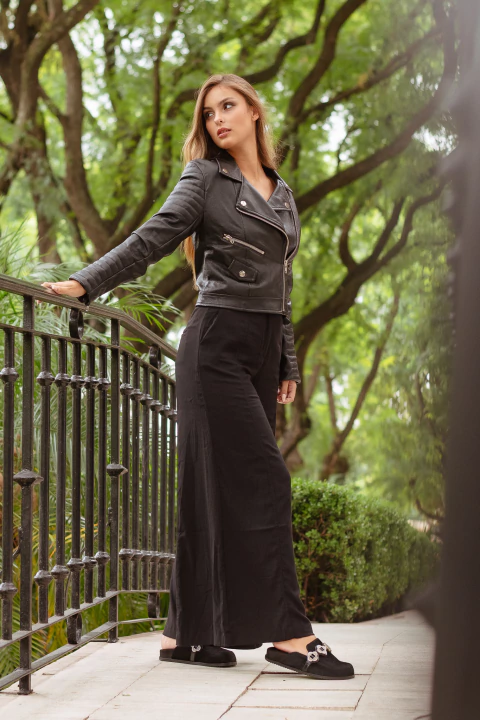 JACKET MOTO NEGRO - tienda online