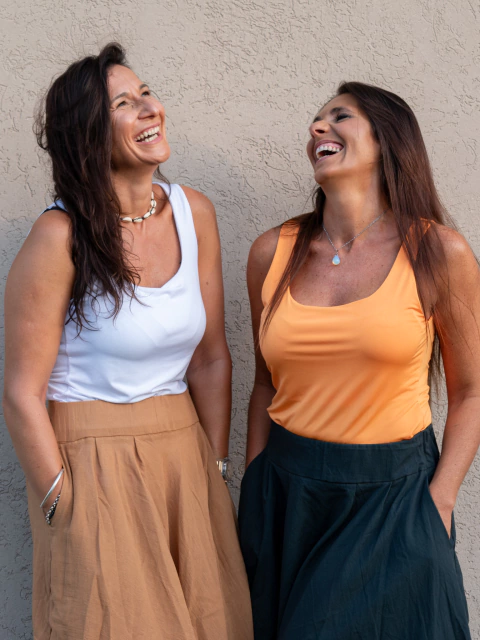 Musculosa Sara básica Naranja