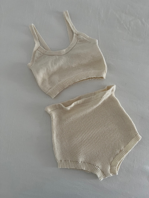 CULOTTE Y TOP OLIVO Natural