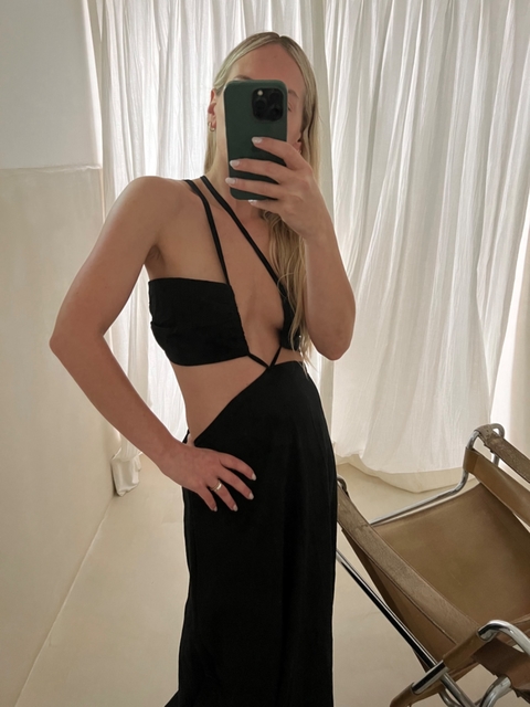 VESTIDO MAR NEGRO