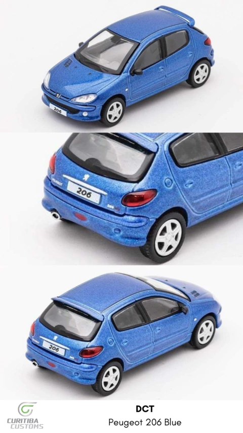 Shadow 1:64 Peugeot 206 Azul