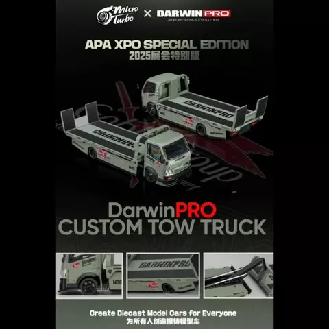 Micro Turbo 1:64 Custom Tow Truck Teckwrap (APA Exclusive 2025) - comprar online