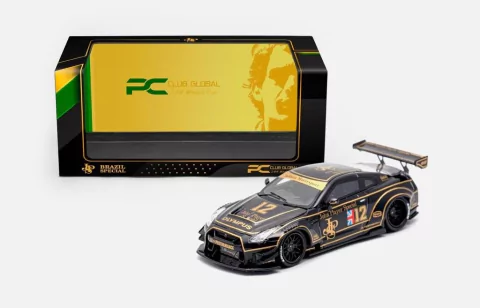 PRÉ VENDA PC Club 1:64 NISSAN GT-R 2.0 LB?PERFORMANCE - JPS Exclusivo Brasil