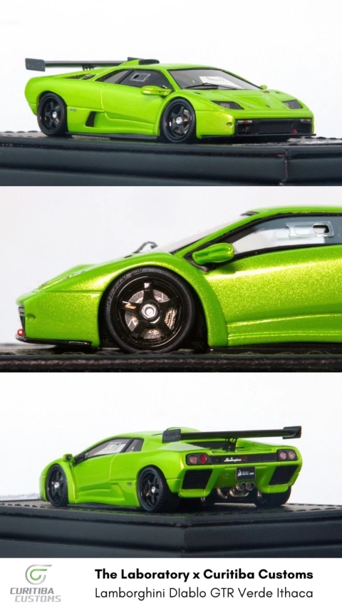 Curitiba Customs x The Laboratory 1:64 Lamborghini Diablo GTR Verde Ithaca