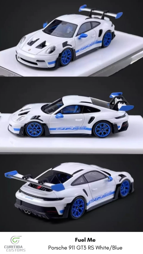 FuelMe 1:64 Porsche 911 GT3RS 992 White & Blue - comprar online