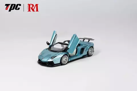 Rhino 1:64 Lamborghini Aventador LBWK Azul - comprar online