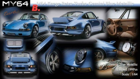 MY64 X 1:64 08B Kaege Retro Turbo Gemini Blue