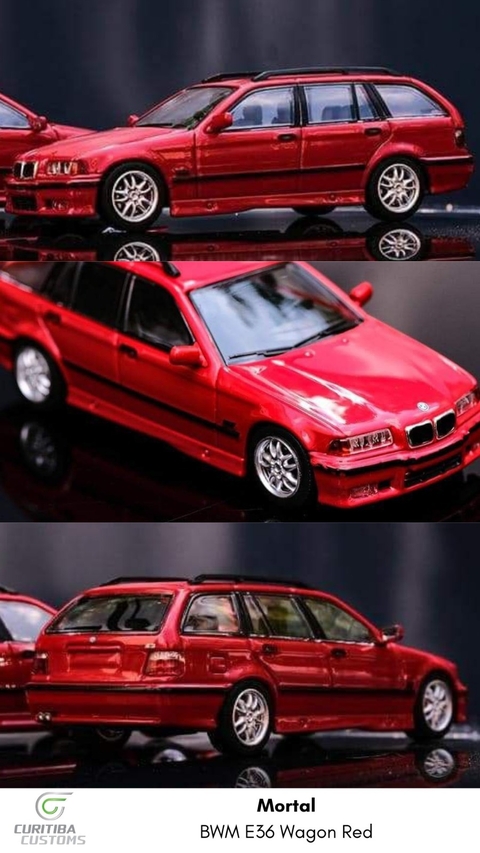 Mortal 1:64 BMW E36 Wagon Vermelha