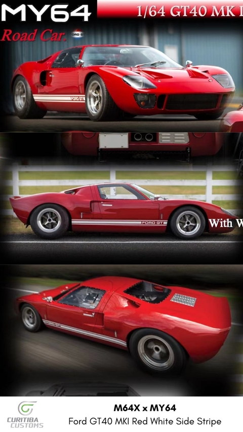 M64X 1:64 Ford GT40 MK1 Vermelho (10D) - comprar online