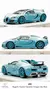 LMJ 1:64 Bugatti Veyron L'Or Blanc Azul Claro