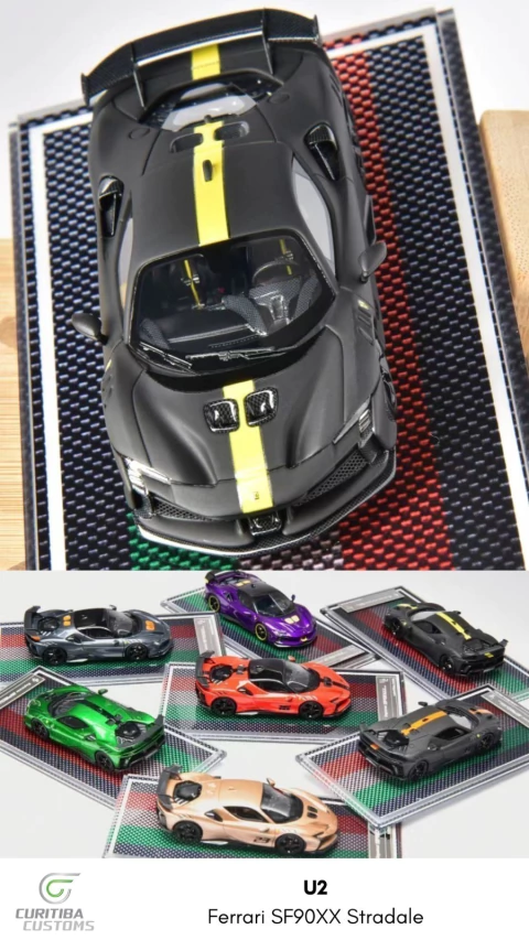 U2 1:64 Ferrari SF90XX Black - comprar online