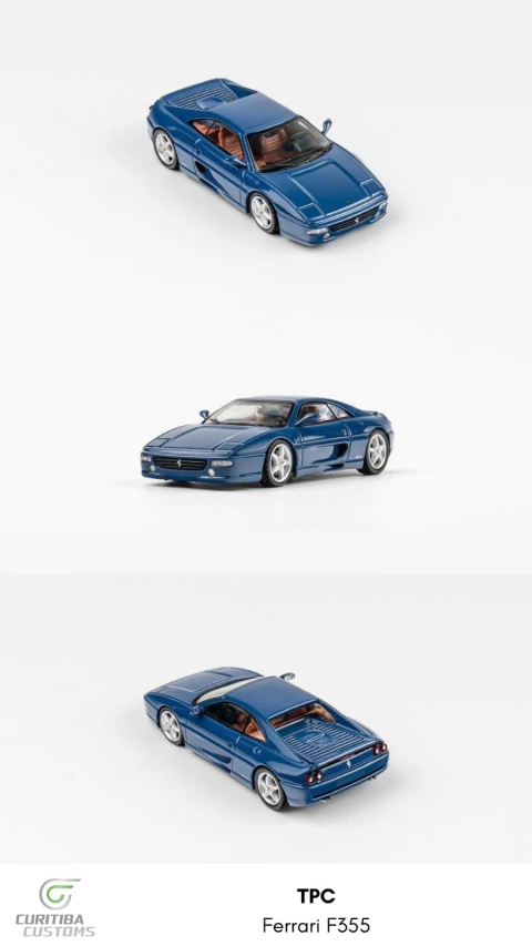 TPC 1:64 Ferrari F355 Azul - comprar online