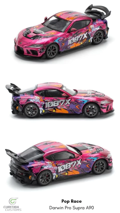 Pop Race 1:64 Toyota Supra A90 Darwin Pro 66G WBK 1087X - comprar online