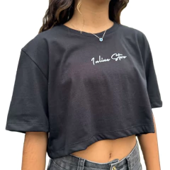 Camiseta Cropped Preta - (Inline Store) - Inline Store - Loja especializada em Patins e Acessórios