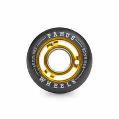 Rodas Street FAMUS 60mm 88A Black/Gold - (4und)