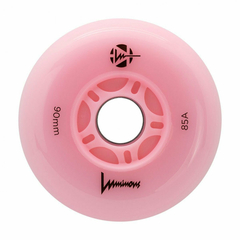 Roda LED Luminous 90mm Flamingo - (Unidade)