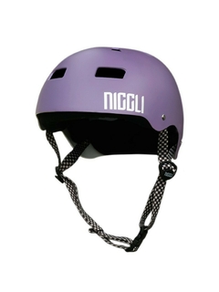 CAPACETE NIGGLI LILÁS FOSCO IRON PROFISSIONAL