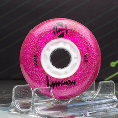 Luminous Wheels Glitter Pink 80mm 85A