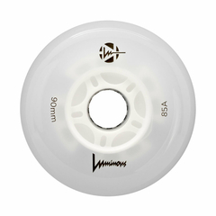 Rodas LED Luminous White 90mm - (Unidade)