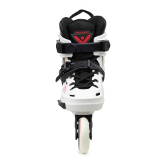 Patins Traxart Volt 2.0 Branco com rodas de 80mm e rolamentos ABEC-9, voltados para uso urbano e freeride.