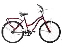 Bicicleta Playera Rodado 24 And-es paseo Con canasto y portapaquete - comprar online