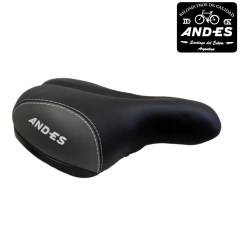 Asiento Bicicleta Andes XRD3421 Acolchonado Gris con Proteccion - BICPER Banda