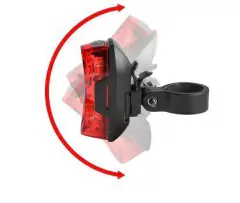 Baliza luz trasera 4SPTS roja potente para bicicleta con soporte al portasilla - comprar online