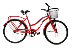 Bicicleta Playera Rodado 26 And-es paseo Con canasto y portapaquete - comprar online