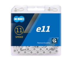 Cadena 11 velocidades Kmc E11Tubo plata 136 Eslab ebike