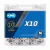 Cadena Bicicleta Kmc X 10 116 eslab Plata/negro Mono/bi/tri plato