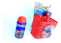 Canasto Delantero Infantil Hombre Araña con Caramañola y Timbre - comprar online