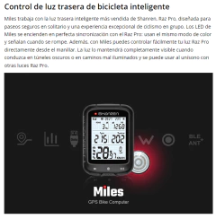 Computadora GPS Shanren Miles BC40 (ant+, potencia estimada, sincroniz luz, etc) en internet