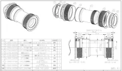 Caja pedalera FIRST p/Cuadros con caja Roscada 47 mm Eje de 30 mm - comprar online