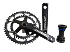 Plato Palanca Ruta AWA Doble Plato 172.5x53x39 Aluminio c/caja Pedalera Hollowtech II