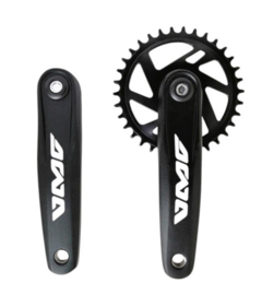Plato Palanca Awa Mtb 170x34 dtes Punta cuadrada Acero Remachado