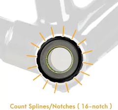 Herramienta Bike hand adaptador reductor p/ extraer cajas BBR60 Y MT800 - BICPER Banda