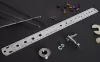 regla metalica Bike Hand para medir rayos, palancas, niples, bolillas, chavetas