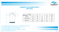 Camiseta de Ciclismo Coach Draft Vanizado Lisa