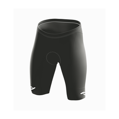 Calza Ciclismo Coach Corta Negra Lisa Con Badana Pro