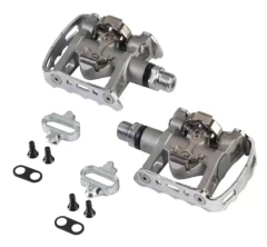 Pedales Shimano M324 SPD + Plataforma | Pedal Mixto Ideal para Iniciarse con Calas - 533g - BICPER Banda