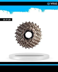 Piñón Cassette Ruta WKNS 11-25T | 8 Velocidades - Shimano Compatible - Aluminio Cromado - comprar online