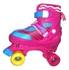 Patines Infantiles 4 Ruedas Extensibles XS-S con Rulemanes y Ajuste Seguro - BICPER Banda
