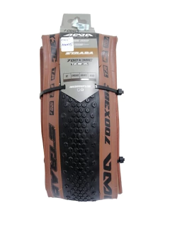 Cubierta AWA Strada 700x38 | Kevlar - Banda Marrón - 120TPI - Gravel/Asfalto - Plegable
