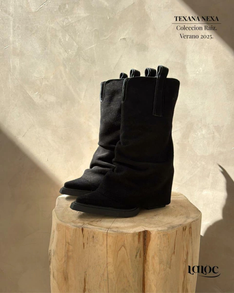 TEXANA NEXA NEGRO GAMUZA - comprar online