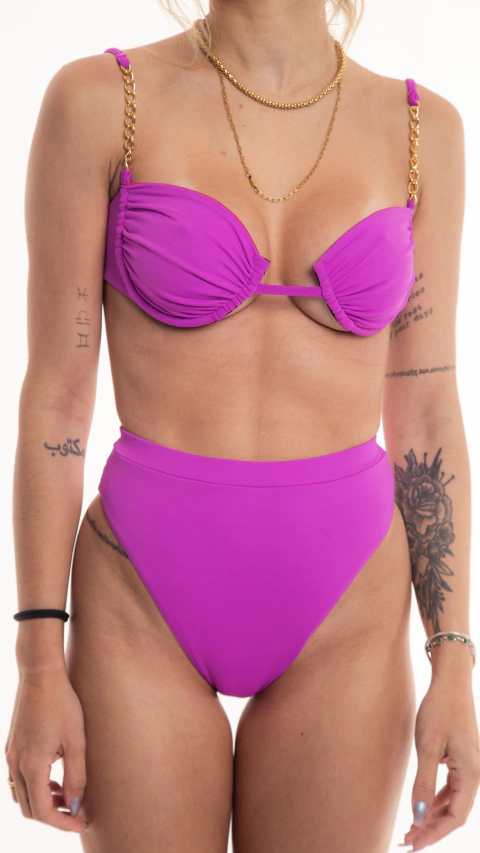 Top Hanna Chains + Hotpants Minimal Pink