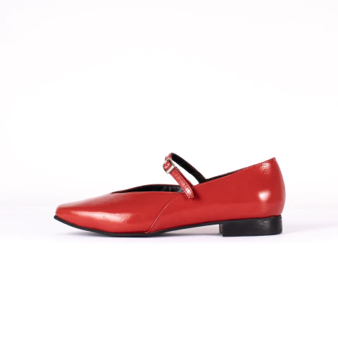 LILY PATENT RED