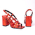 SHARON METALLIC RED - Regina Margherita Tienda Online