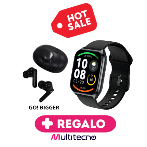 SMARTWATCH HAYLOU 2 PRO + AURICULAR GO! BIGGER