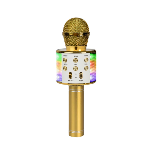 MICROFONO KARAOKE WS-858 DORADO