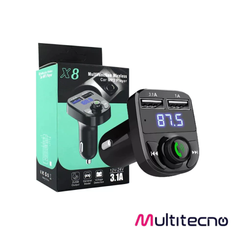 TRANSMISOR FM 3.1A X8 - comprar online